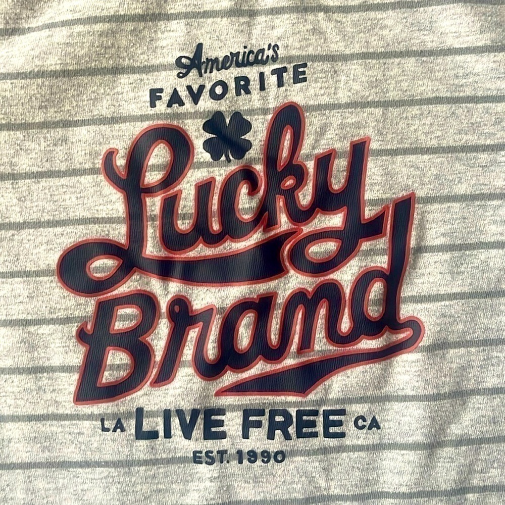 The Original Lucky Brand Short-Sleeve Tee Striped Youth Small (6/7) - Picture 3 of 6